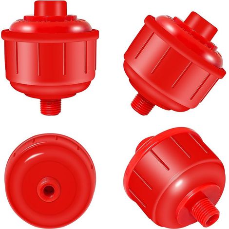 Lot de 4 mini filtres jetables pour pistolet pulvérisateur - Filetage standard de 6,35 mm - Compatible avec la plupart des pistolets de pulvérisation et outils pneumatiques (1/5)