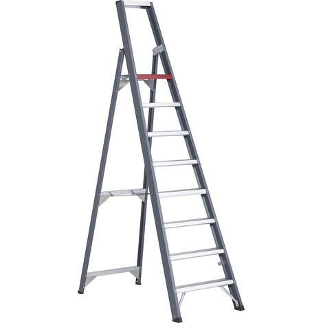 Altrex, Escabeau à marches en aluminium, accès un côté, avec