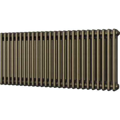 Alpha - Antique Brass Column Radiator H500mm x W1177mm 3 Column (1/2)