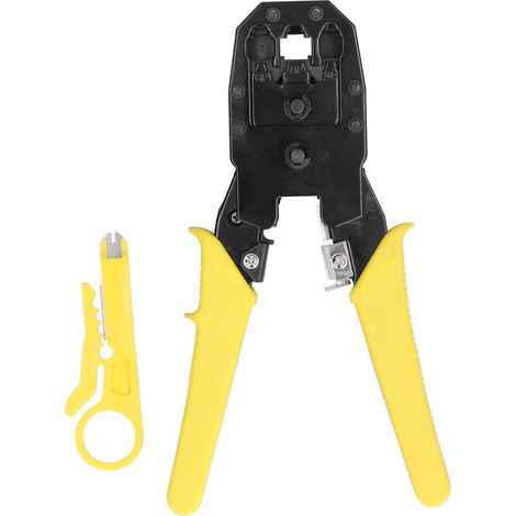 Crimping Plier Multifunctional Net Cable Plier for Wire Crimping Cutting Stripping