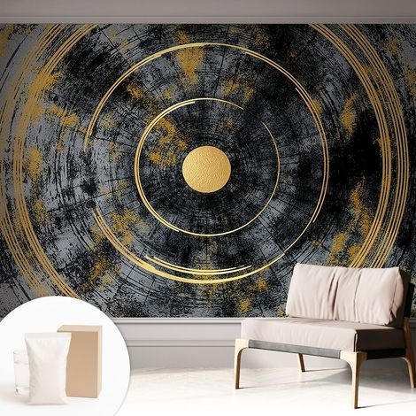 Tapete Vliestapete mit Kleber - trendige Wanddeko - elegant Fototapete für Wohnzimmer - Schlafzimmer Kosmische Dynamik 312x219 cm (1/5)
