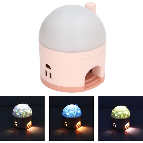 Projecteur de ciel étoilé Creative Cottage pour chambres d'enfants, décoration de bureau, veilleuse, lumière d'ambiance romantique pour tables de chevet, rose (1/5)