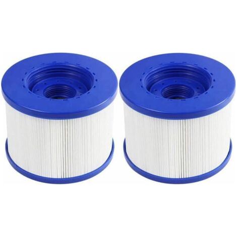 Lot de 2 Cartouches Filtre Spa a Visser, Filtre à Vis pour Spa Gonflable Pas De Vis 60mm, Cartouche de Filtre Rechange pour Cosy Spa, Clever Spa et de Plus,105  82mm