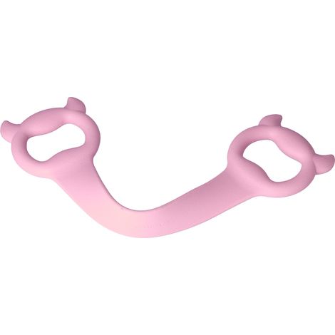 Bande élastique fitness latex portable pour yoga, entraînement à domicile et exercices de résistance - Rose (1/5)