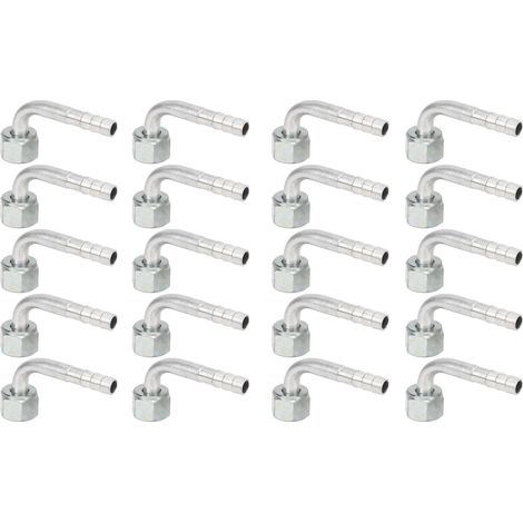 20 raccords coudés 90° en aluminium pour climatisation auto, universels, lot de 20 pièces (1/5)