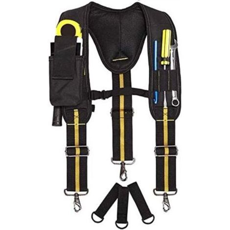 Ceinture à outils, sac à outils en Y, ceinture à outils multi-poches robuste, cintre de travail pour électricien, sac à outils pour quincaillerie de technicien