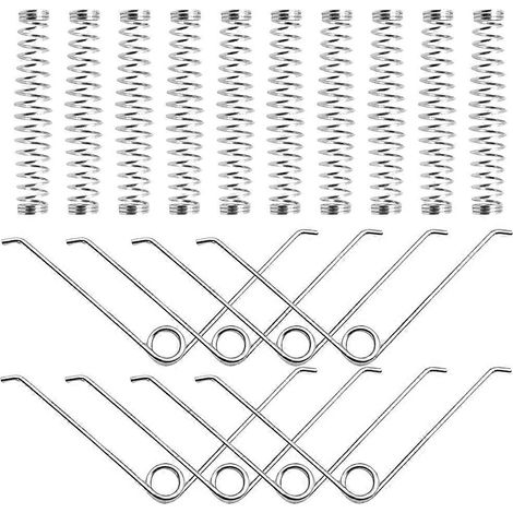 20 ressorts de rechange pour sécateur, ressorts de compression en forme de V, ressorts de torsion pour ciseaux de taille (1/5)