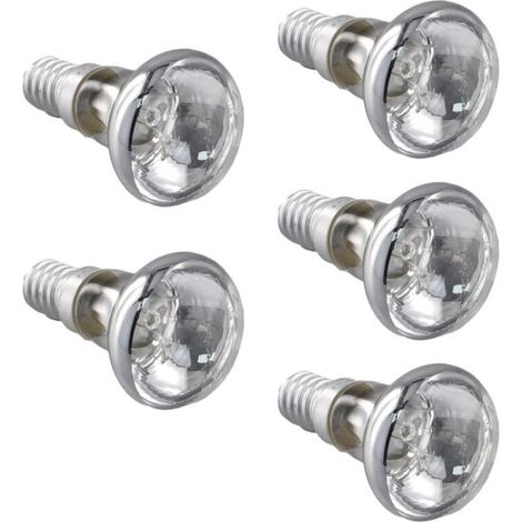 Lampe à Lave de Remplacement E14 R39 30W Projecteur à Visser Ampoule RéFlecteur Clair Spot Ampoules Lave à Incandescence 5 PièCes