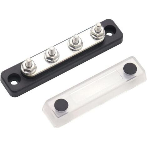 4 goujons barre de bus bornier électrique bloc de jonction 100A AC 300V DC 48V pour camion bus bateau caravane (1/5)