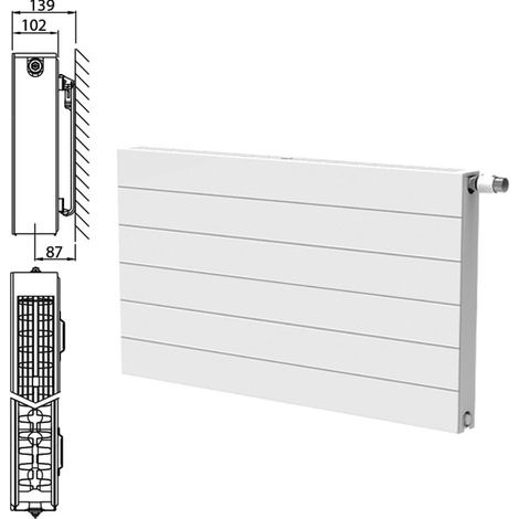 Stelrad Style Ventilheizkörper Planar Style ECO Typ 22 600x500 Anschluss Rechts, 0451062205 (1/4)