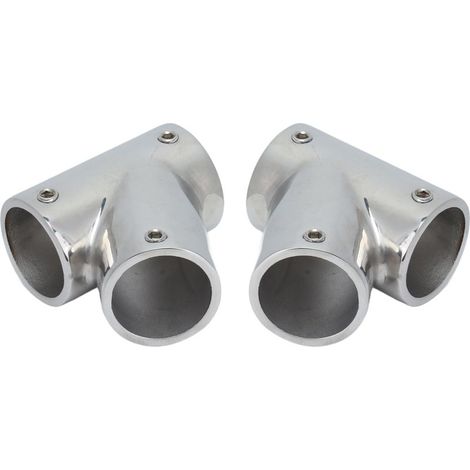 1 paire de fixations de main courante marine, acier inoxydable 316 à 60 degrés, quincaillerie marine, diamètre gauche/droite 25 mm (1 pouce). (1/5)