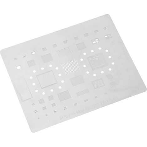 Reballing-Vorrichtung aus Edelstahl für A12-ICs. Zinnvorrichtung zum Reballing von BGA-Chips. (1/5)
