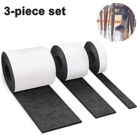 3 rouleaux de feutre autocollant compatibles avec les meubles, tapis coulissant de toute forme (1/5)