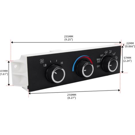 Panneau de climatisation automobile 599-217, pièce de modification 15073274, panneau de commande de température compatible avec Chevrolet - CM001 (599-217, 15073274) (1/3)