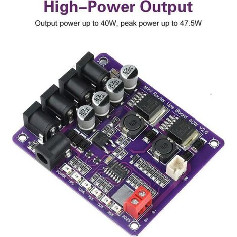 2X Nouvelle Carte D'Alimentation Sans Coupure CA-403S 40 W pour Mini Routeur, Convertisseur Élévateur/Abaisseur de Tension CC 12,6 (1/5)