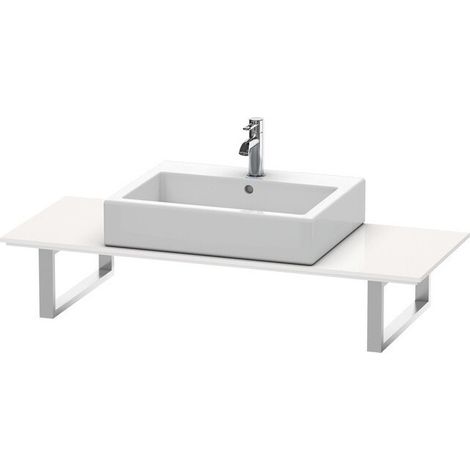 Duravit X-Large Console per lavabo montato in alto, 011C, con un foro, per angolo sinistro, profondità 480 mm, Colore (anteriore/corpo): Ciliegio del Ticino - XL011C07373