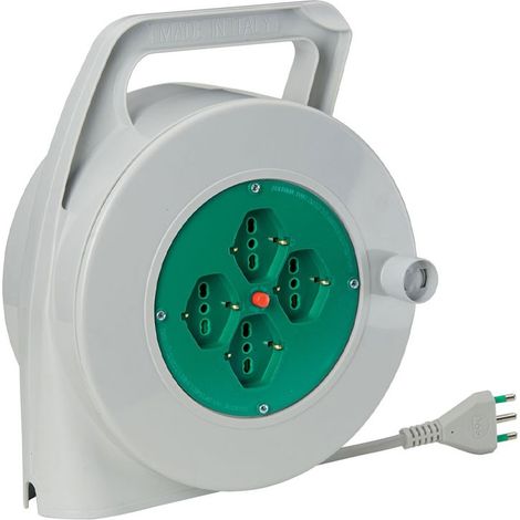 Câble de rallonge Fanton 15 mètres avec 4 prises schuko à deux broches 01350 (1/2)
