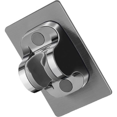 Soporte de ducha con ventosa - ABS gris (sin doble sentido) (1/5)