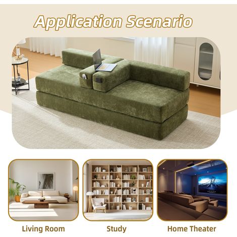 Canapé modulaire en tissu Chenille – très confortable. Décorez votre espace de vie selon vos envies. (1/5)