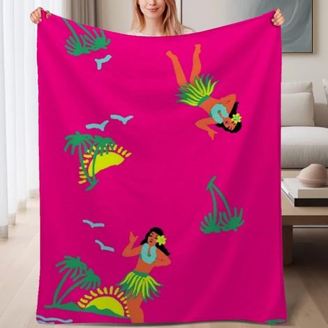 Couverture de lit en polaire, douce et chaude en microfibre légère pour le printemps, décoration de chambre, cadeau parfait pour femmes et hommes, 6080 pouces (1/4)