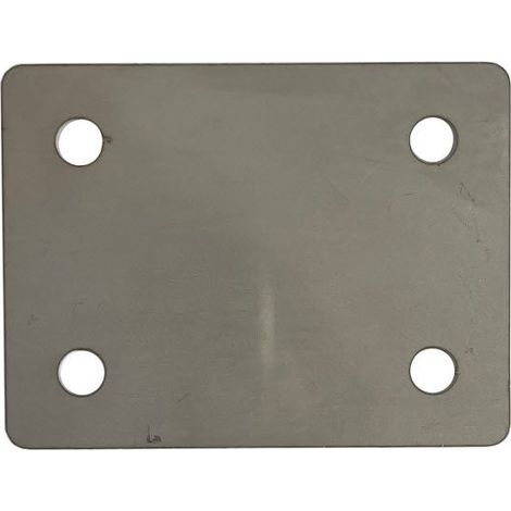 Foot Plate - 50 x 66 x 3 mm - T316 (A4) Marine Grade Stainless Steel (1/3)