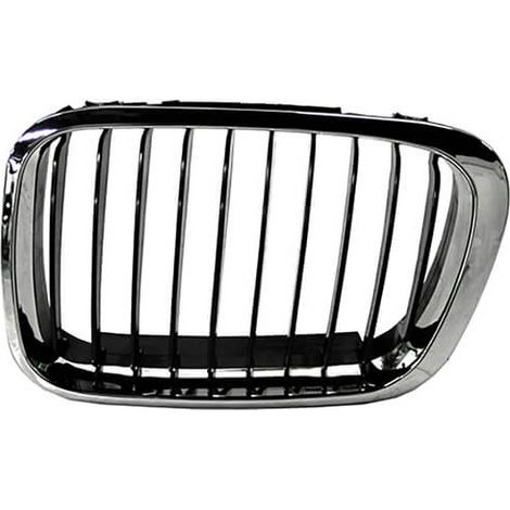 Grille de calandre avant gauche noire et chromée BMW Serie 3 E46 phase 1 1998-2001