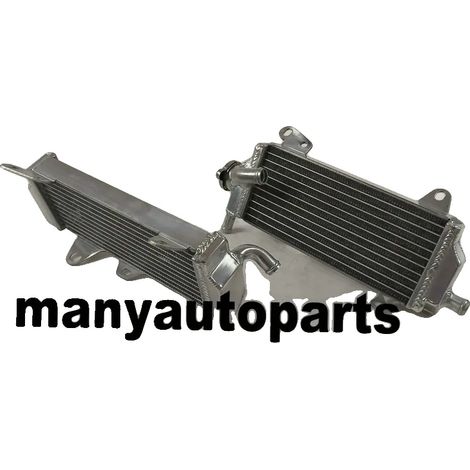 Radiador, material de aluminio, mayor capacidad de refrigeración, construcción soldada con TIG, compatible con Yamaha YZ450F y YZ250F, diseño robusto. (1/4)