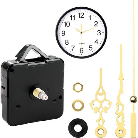 Movimento per orologio al quarzo silenzioso, meccanismo per orologio, movimento per orologio, riparazione e sostituzione di accessori per meccanismo di orologio al quarzo, per orologio da parete fai d