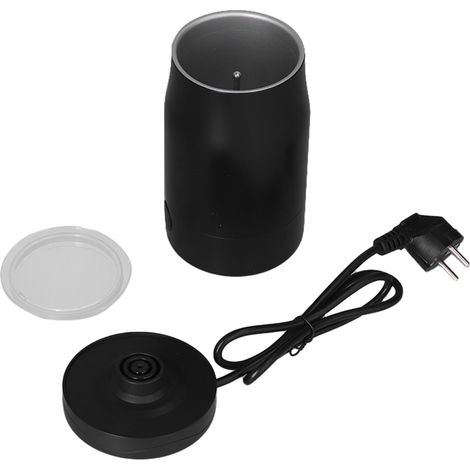Mousseur à lait électrique automatique en acier inoxydable, mixeur et mousseur à lait pour la cuisine domestique, 220-240 V (UE), noir (1/5)