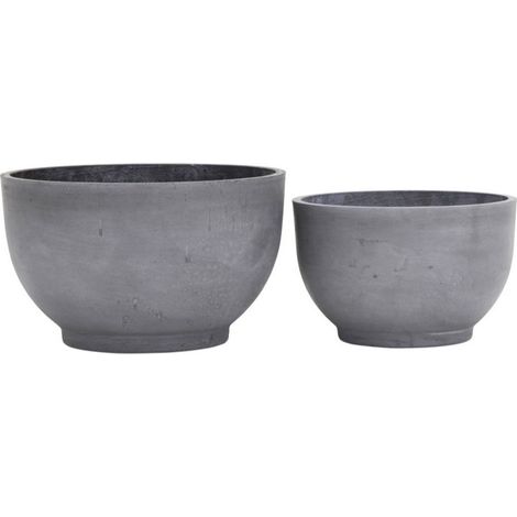 Cache-Pot Gard gris foncé lot de 2 (1/2)