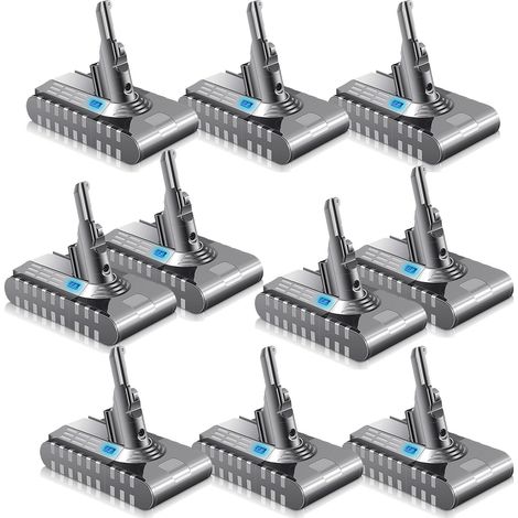 10X Battery V8 for Dyson Battery Dyson 21,6V 4000mAh Dyson V8 Vacuum Cleaner 21.6 V V8 Battery for Dyson V8 Absolute / V8 AnimalV8 Fluffy / V8 Exclusive / V8 SV10 Motorhead (1/5)