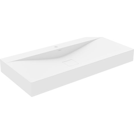Mexen Poli Aufsatzwaschbecken aus konglomerat 100 x 48 cm, Weiß - 23021001 (1/5)
