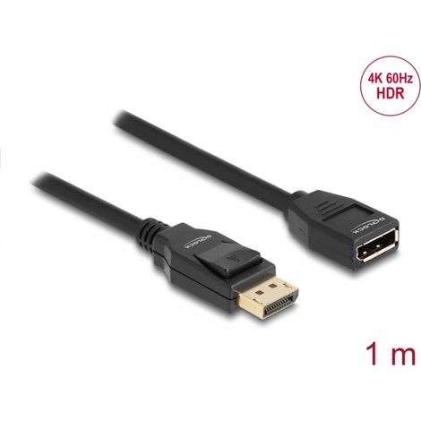Delock Alargador DisplayPort 1.2 4K 60 Hz 1 m