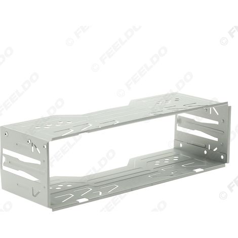 Support de modification audio pour voiture, cadre de montage en fer à axe unique, cadre de modification audio 1 DIN, 178 x 50 mm