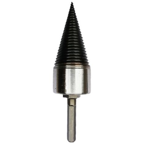 royaluxe-Fendeur de bûches électrique 42 mm – Acier au carbone – Compatible perceuses – Pour bois dur et teck – Utilisation facile et rapide