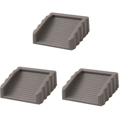 Fermaporta Fermaporta, Fermaporta per tenere la porta aperta, confezione da 3 (grigio) (1/4)