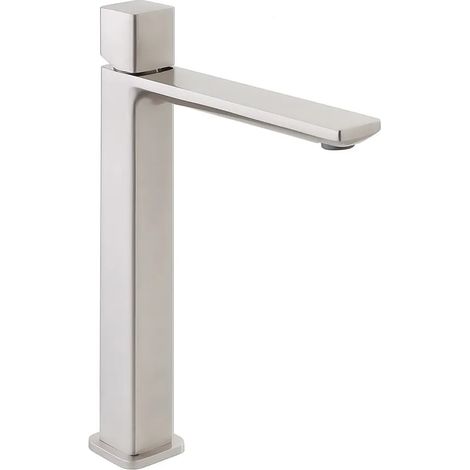 Miscelatore lavabo alto in ottone color nichel con piletta inclusa Lotus (1/2)