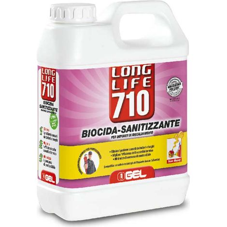 BIOCIDA-SANITIZZANTE PER IMPIANTI TERMICI ""LONG LIFE 710"" Tanica 1 lt.