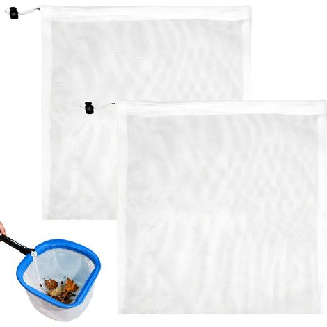 2pcs Filet Écumeur de Piscine Carré, Remplacement Maille Ultra Fine Récupère sable, limon, pollen et débris. Remplacement de filet idéal pour piscines et spas (1/5)