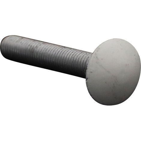 TRCC JAPY tête ronde collet carré M7X45 Pas de 100 Aluminium Filetage total RAL9010 blanc pur 30%B-200 pièces (1/3)