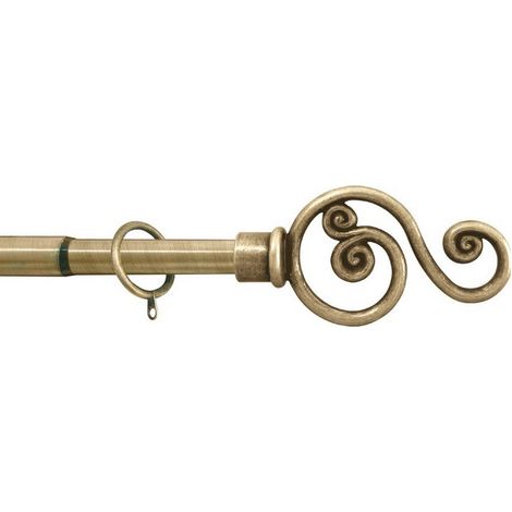 Utilia BASTONE PER TENDE VIOLINO Estensibile cm. 300ÃƒÂƒÃ‚Â·380 col. Oro antico
