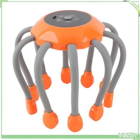 Masseur de tête électrique - FAFEICY - Electric Claw - 5 modes - Vibration douce - Orange (1/5)