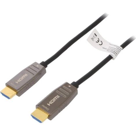 Cable HDCP 2.2.HDMI 2.1.optique UHD 8K 10m - Noir