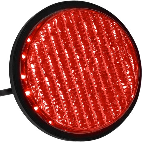 PrimeMatik - Feu à LED pour feu de signalisation IP65 100mm 12-24V rouge (1/5)