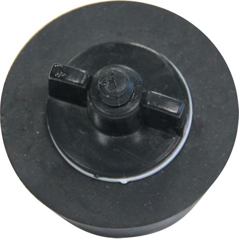 Bouchon caoutchouc 1"1/2 noir – Pour refoulement piscine – Résistant aux produits chimiques – Compatible avec Aqualux (1/5)