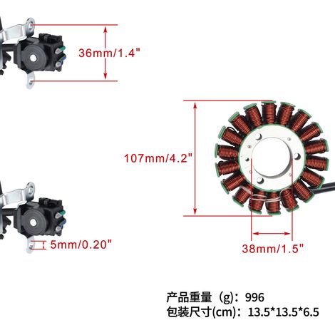 Statorspulen für Yamaha YZF R25 YZF250-A R25 2020, passend für R3 F25 (1/4)