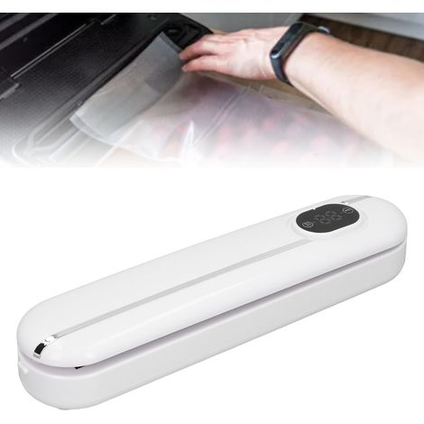 Selladora al vacío automática y compacta con modo para aperitivos y diseño a prueba de fugas: dispositivo versátil para la conservación de alimentos, 300 W, enchufe europeo para la cocina. (1/5)