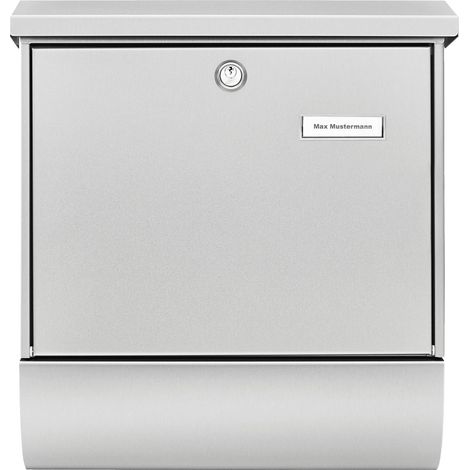 Burg Wächter 8155 AMRUM-SET 38670 Ni (EC) Boîte aux lettres acier inoxydable acier inoxydable avec serrure à clé C304152 (1/5)