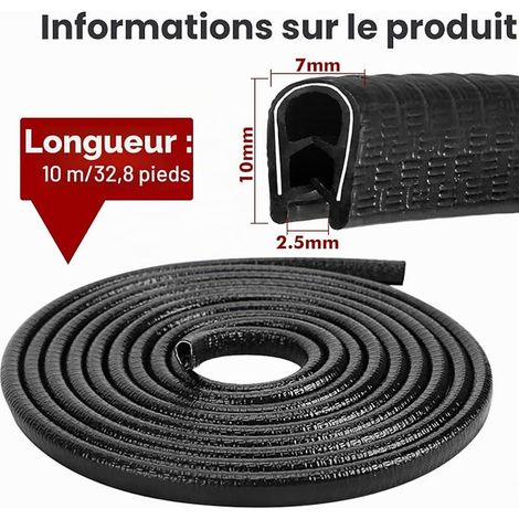 Protection Portiere Voiture Bord, 1-2MM Anti-Fuite en Forme de U (1/2)