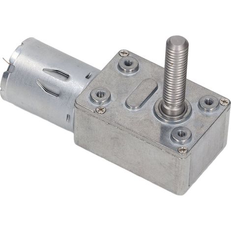 Motoréducteur 24V CC 30 tr/min, roue et vis sans fin, axe M8x33mm, moteur à engrenages pour treuil (1/5)